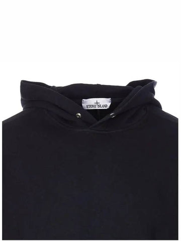 Compass Badge Cotton Hoodie Black - STONE ISLAND - BALAAN 3