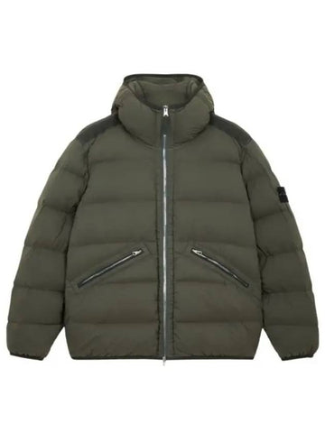 Seamless Tunnel Nylon Down Jacket Musk Green 43128 V0059 - STONE ISLAND - BALAAN 1