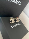 CC logo earring darling ribbons white champagne gold earrings ABE184 - CHANEL - BALAAN 6