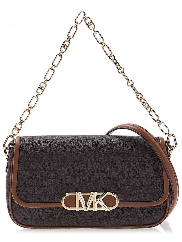 Women's Parker Medium Logo Shoulder Bag Brown - MICHAEL KORS - BALAAN 2