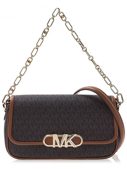 Women's Parker Medium Logo Shoulder Bag Brown - MICHAEL KORS - BALAAN 2