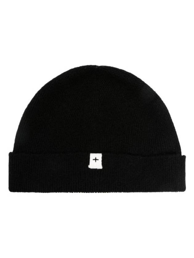 Logo Patch Beanie Black - JIL SANDER - BALAAN 1