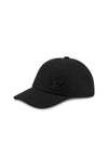 Aerogram Cotton Ball Cap Black - LOUIS VUITTON - BALAAN.