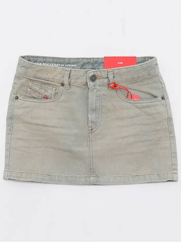 De Ron Denim Mini H Line Skirt Blue - DIESEL - BALAAN 3