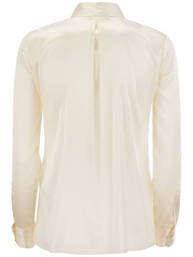 Straight silk satin shirt - ELISABETTA FRANCHI - BALAAN 2