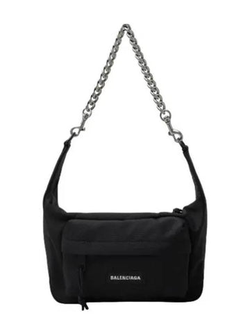 Medium raver chain shoulder bag black - BALENCIAGA - BALAAN 1