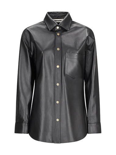 ANNE LEATHER SHIRT - DARKPARK - BALAAN 1