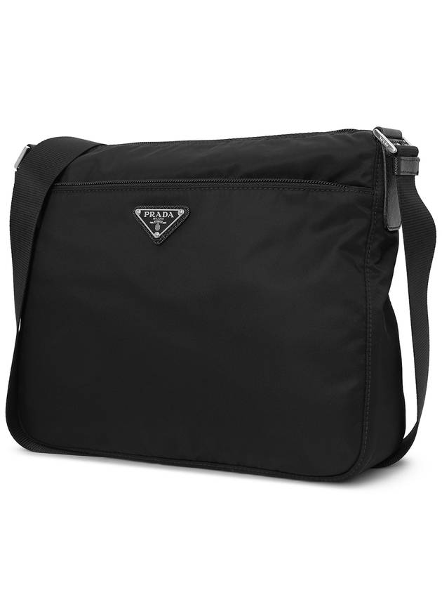 Triangle Logo Re-Nylon Pocket Cross Bag Black - PRADA - BALAAN 4