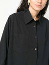 Machine Peached Cupro Shirt Black - OUR LEGACY - BALAAN 6