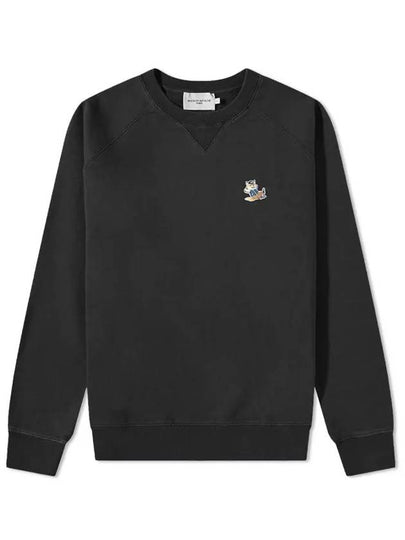 Dressed Fox Patch Classic Sweatshirt Black - MAISON KITSUNE - BALAAN 2