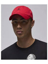 Jordan Club Unstructured Curb Bill Hat M Jim Red Black HQ1963 687 - NIKE - BALAAN 1