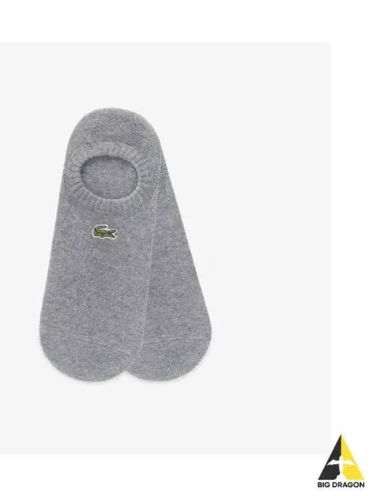 Men s Basic Solid Fake Socks Melange Gray - LACOSTE - BALAAN 1