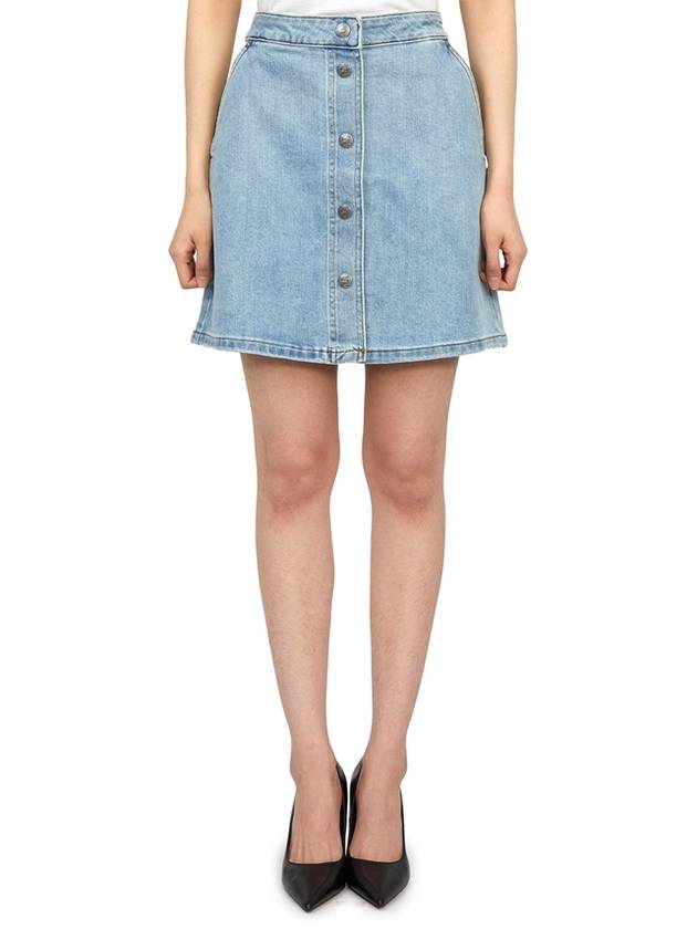 Paula Denim A-line Skirt Wash Indigo - A.P.C. - BALAAN 4