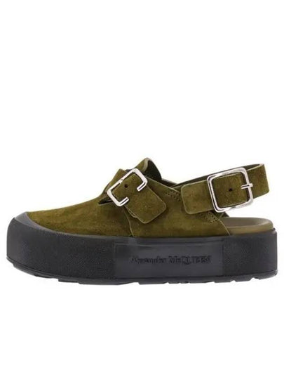 Mounted Slick Sandals Green - ALEXANDER MCQUEEN - BALAAN 2