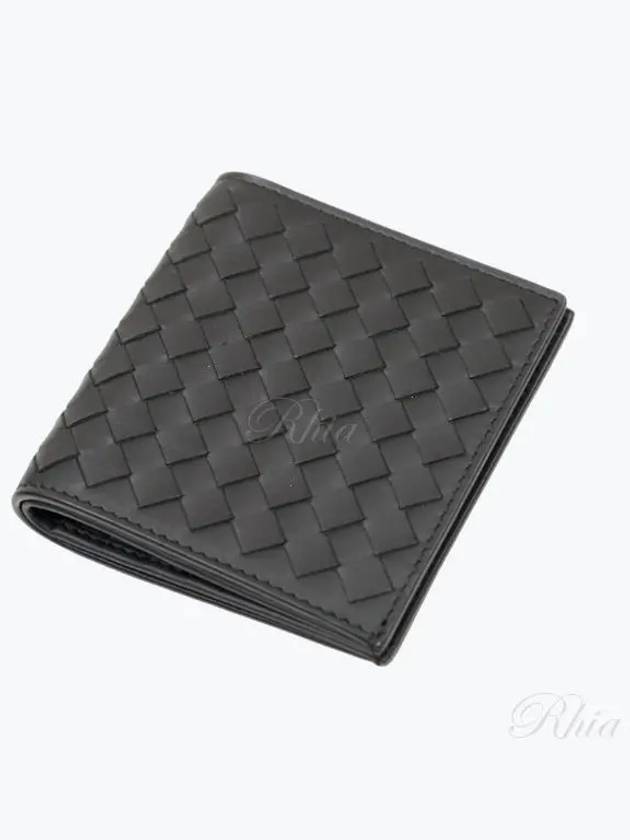 Intrecciato Small Folder Half Wallet Black - BOTTEGA VENETA - BALAAN 2