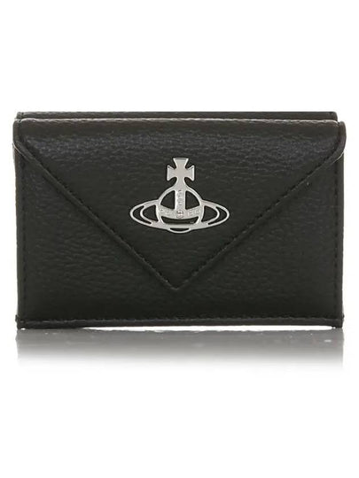 Envelope Biogreen Grain Half Wallet Black - VIVIENNE WESTWOOD - BALAAN 2