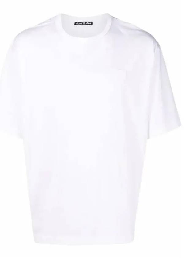 Face Patch Short Sleeve T-Shirt White - ACNE STUDIOS - BALAAN 2