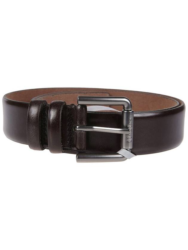 Wetreader35 leather belt dark brown - MAX MARA - BALAAN 2