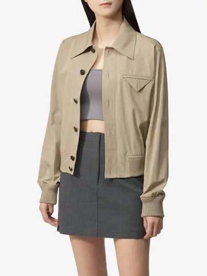 Button Cotton Jacket Beige - BOTTEGA VENETA - BALAAN 2