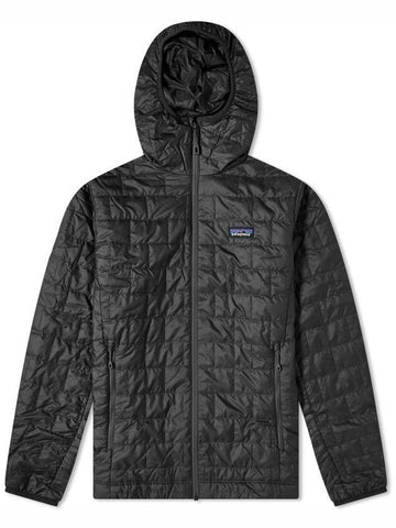 Men's Nano Puff Insulated Hooded Padding Black - PATAGONIA - BALAAN 1