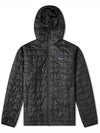 Men's Nano Puff Insulated Hooded Padded Black - PATAGONIA - BALAAN 1