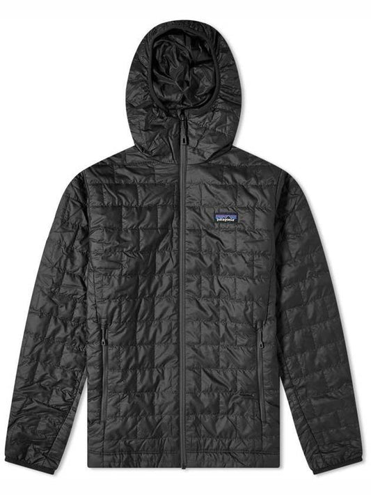 Men's Nano Puff Insulated Hooded Padded Black - PATAGONIA - BALAAN 1