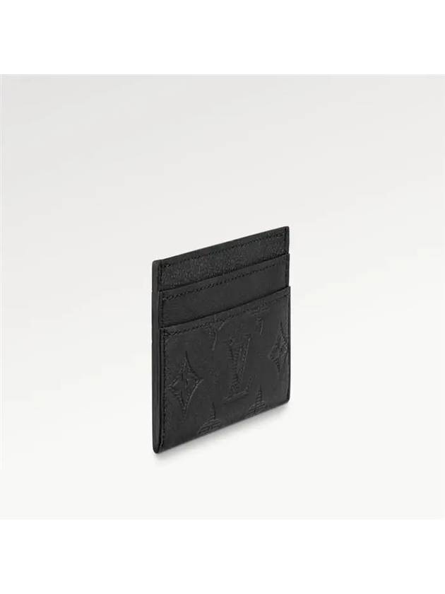 Monogram Double Card Wallet Black - LOUIS VUITTON - BALAAN 4