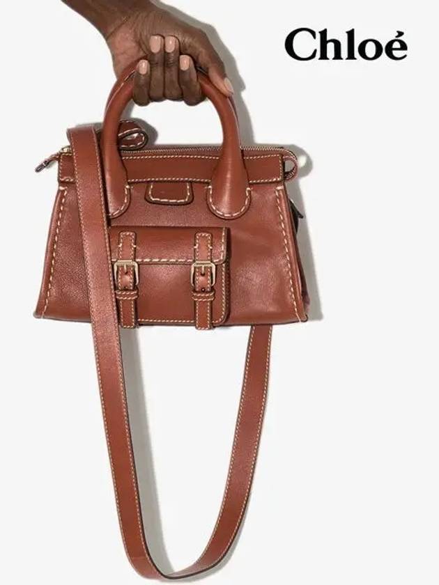 Edith Mini Shoulder Tote Bag Brown - CHLOE - BALAAN 7