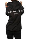 Women's Close Print Hooded Black NOM18298 - IH NOM UH NIT - BALAAN 5