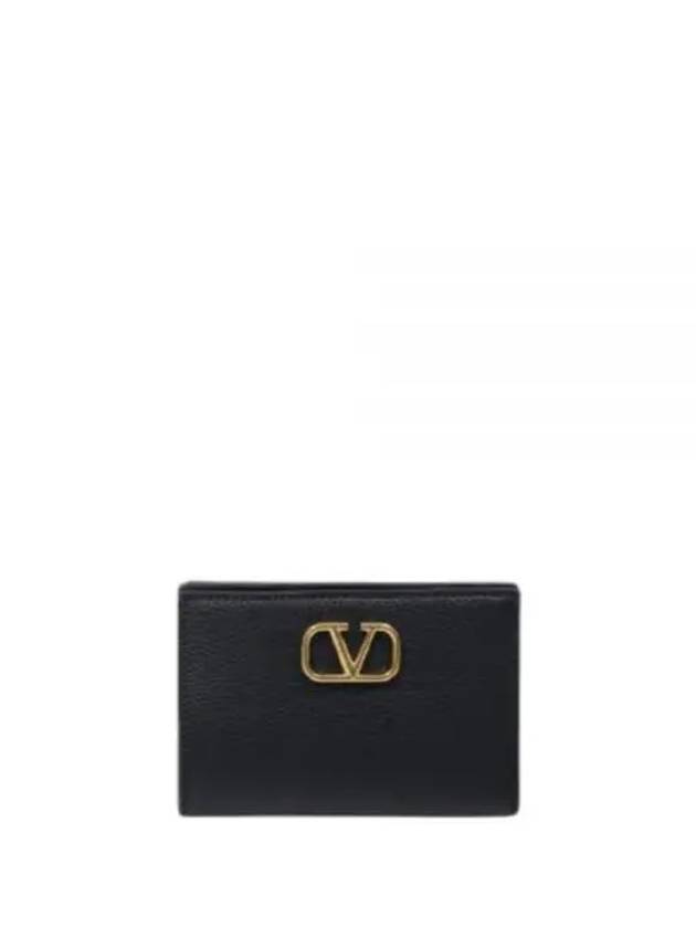 5W0P0Z79 SNP 0NO 5W2P0Z79 V logo signature half wallet - VALENTINO - BALAAN 1