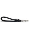 Woven Triangle Logo Key Holder Black - PRADA - BALAAN 5