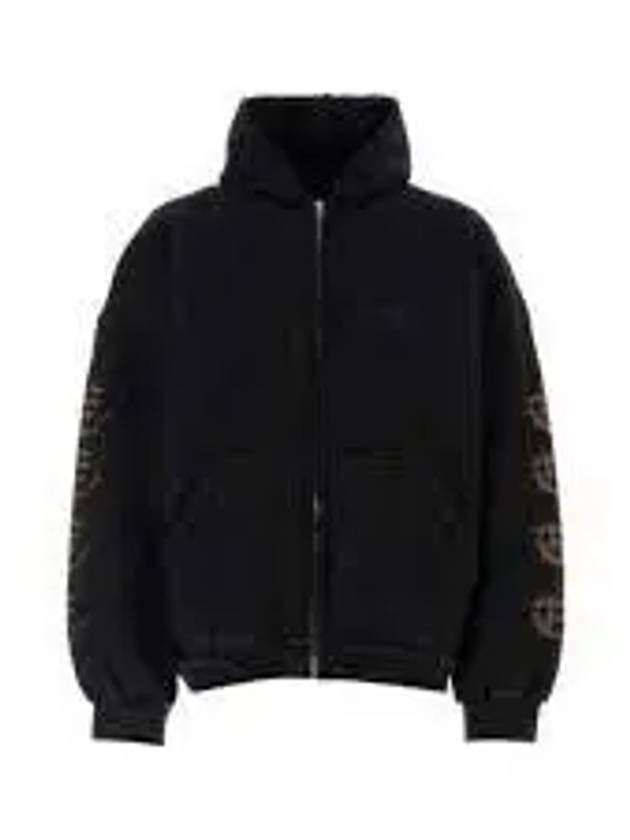 Heavy Metal Oversized Zip-Up Hoodie Black - BALENCIAGA - BALAAN 2