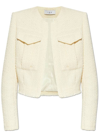 Iro Jacket Siname, Women's, Cream - IRO - BALAAN 1