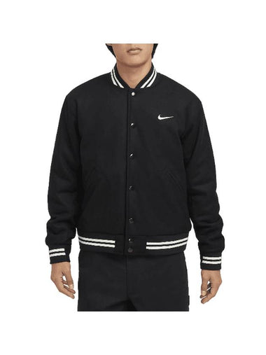 Varsity Bomber Jacket Black - NIKE - BALAAN 1