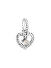 Women's June Misty Rose Beads Heart Dangle Charm Silver Pink - PANDORA - BALAAN 1