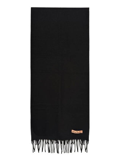 Wool Fringe Scarf Black - ACNE STUDIOS - BALAAN 2