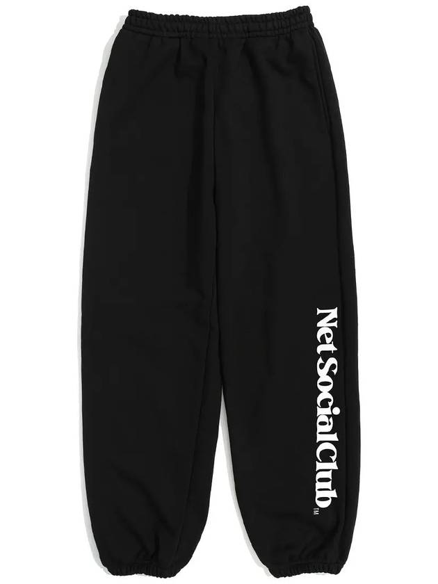 SIDE LOGO JOGGER PANTS BLACK - NET SOCIAL CLUB - BALAAN 5