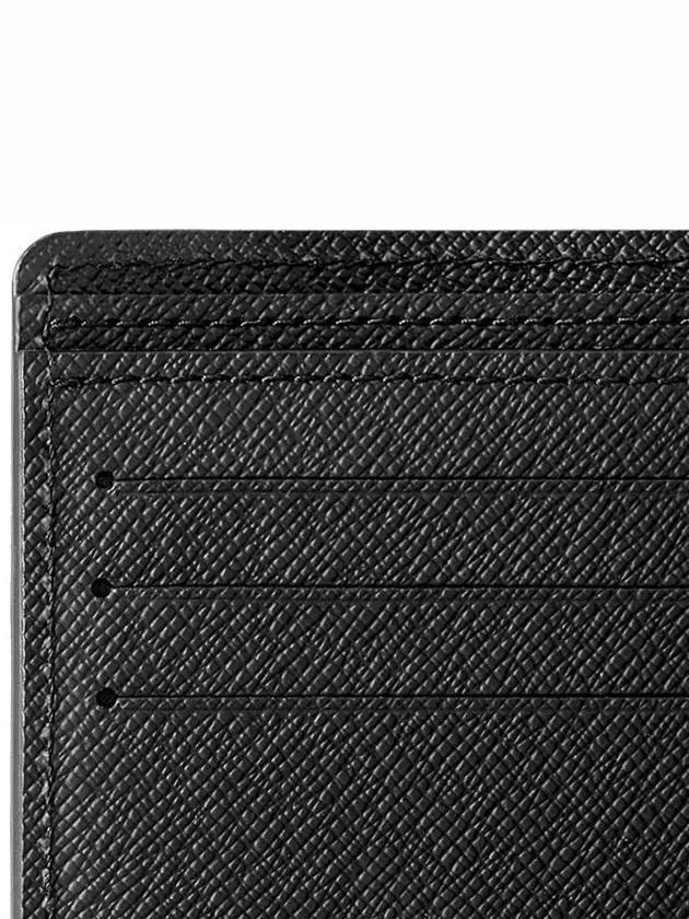 Multiple Taiga Leather Half Wallet Black - LOUIS VUITTON - BALAAN 3