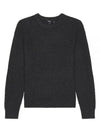 Lamar Wool Crewneck Knit Top Grey - THEORY - BALAAN 2