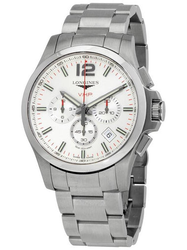 Longines Conquest V.H.P. Chronograph Quartz Silver Dial Men's Watch L3.727.4.76.6 - LONGINES - BALAAN 1