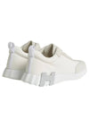 Bouncing Sneakers Mesh Suede Goatskin Blanc Blanc - HERMES - BALAAN 6