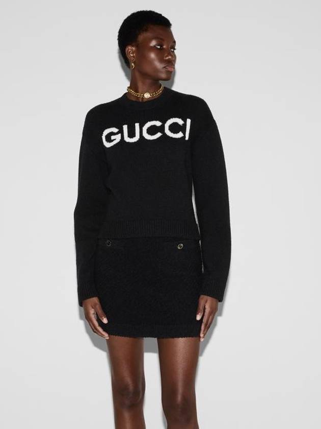 Pullover 770072 XKEBC 1289 BLACK IVORY - GUCCI - BALAAN 4