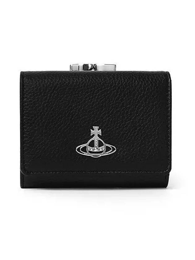 5115002NW S000D N403 Vegan Biogreen Grain Small Frame Women s Half Wallet 1139931 - VIVIENNE WESTWOOD - BALAAN 1