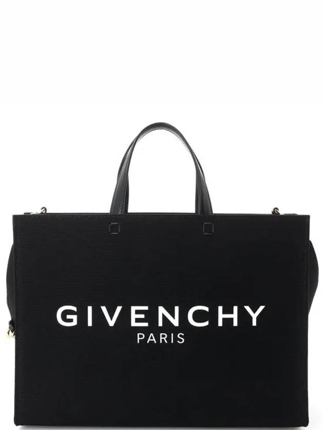 Canvas G Medium Tote Bag Black - GIVENCHY - BALAAN 3