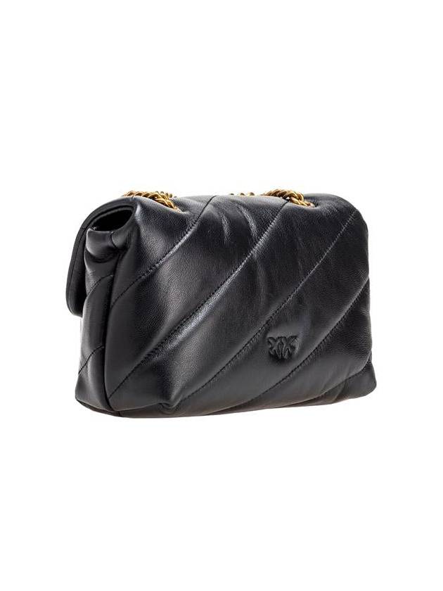 Mini Love Puff Maxi Quilted Leather Shoulder Bag Black - PINKO - BALAAN 3