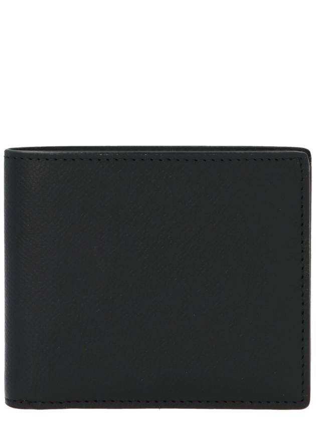 Stitched Bifold Leather Half Wallet Black - MAISON MARGIELA - BALAAN 2