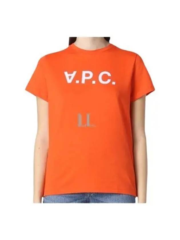 VPC Logo Organic Cotton Short Sleeve T-Shirt Orange - A.P.C. - BALAAN 2