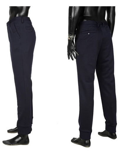 5PA228 1RH K76 band hem blue marine suit pants - KENZO - BALAAN 2