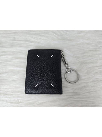 4 Stitch Keyring Card Wallet Black - MAISON MARGIELA - BALAAN 2