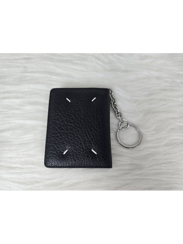 4 Stitch Keyring Card Wallet Black - MAISON MARGIELA - BALAAN 5